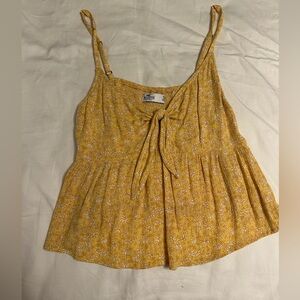 Hollister Mustard Floral Camisole